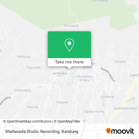 Shellanada Studio Recording map