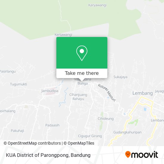 KUA District of Parongpong map