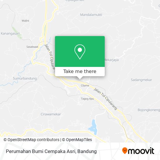 Perumahan Bumi Cempaka Asri map