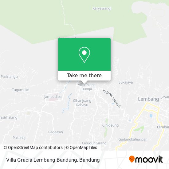 Villa Gracia Lembang Bandung map