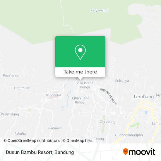 Dusun Bambu Resort map