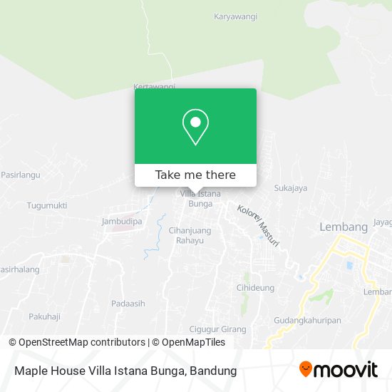 Maple House Villa Istana Bunga map