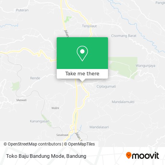 Toko Baju Bandung Mode map