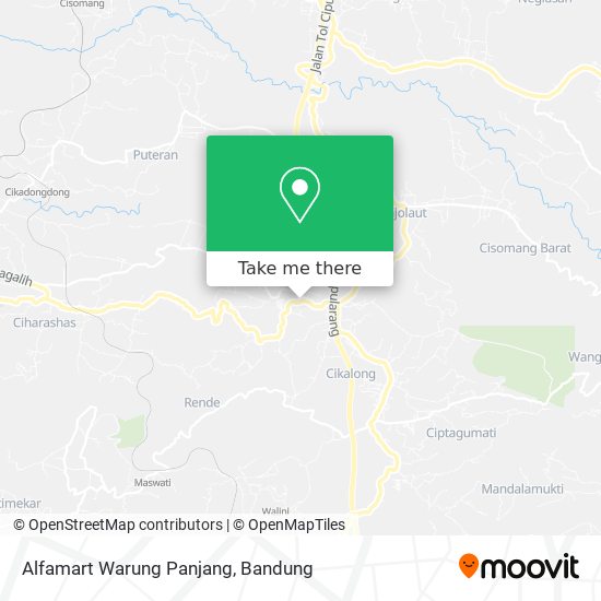 Alfamart Warung Panjang map