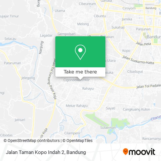 Jalan Taman Kopo Indah 2 map