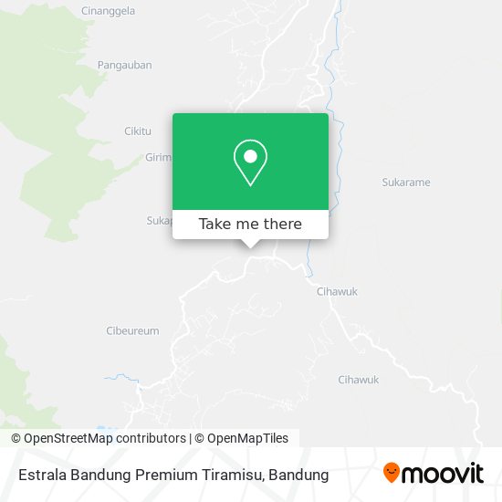 Estrala Bandung Premium Tiramisu map
