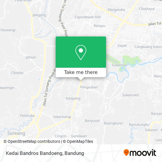 Kedai Bandros Bandoeng map