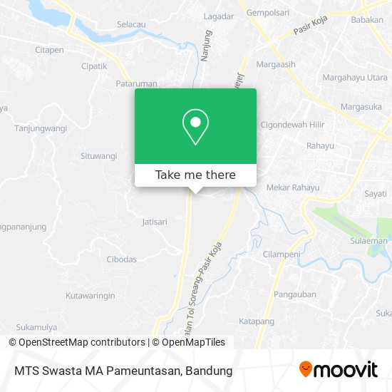 MTS Swasta MA Pameuntasan map