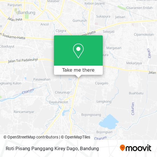 Roti Pisang Panggang Kirey Dago map