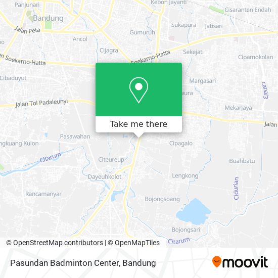 Pasundan Badminton Center map