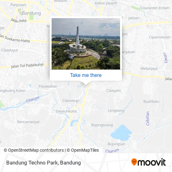 Bandung Techno Park map