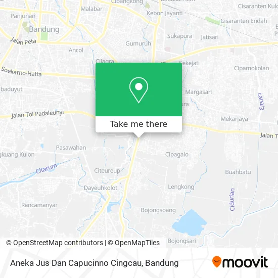 Aneka Jus Dan Capucinno Cingcau map