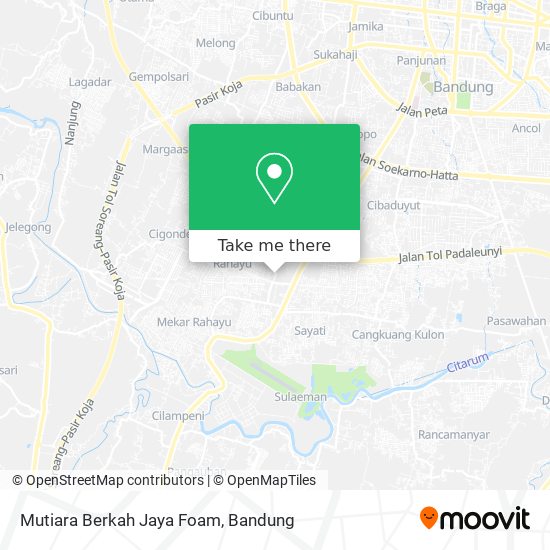 Mutiara Berkah Jaya Foam map