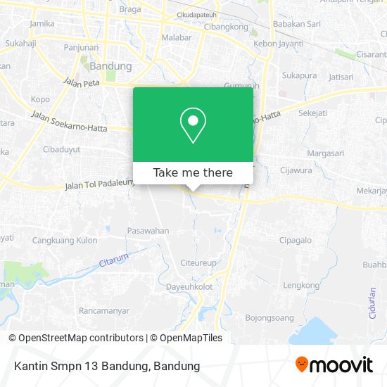 Kantin Smpn 13 Bandung map