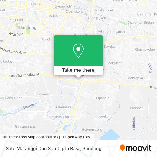 Sate Maranggi Dan Sop Cipta Rasa map