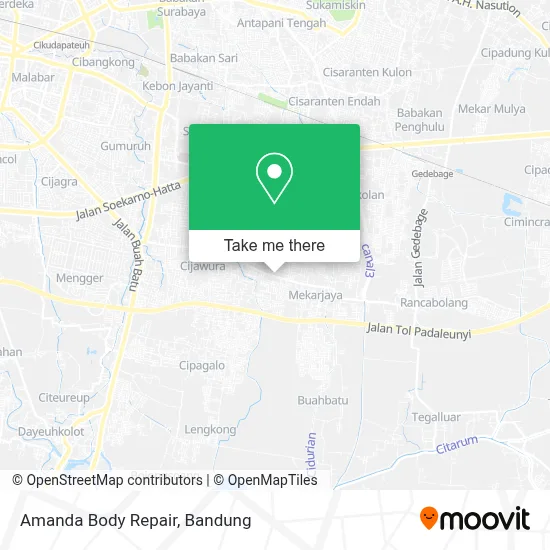 Amanda Body Repair map