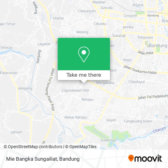 Mie Bangka Sungailiat map