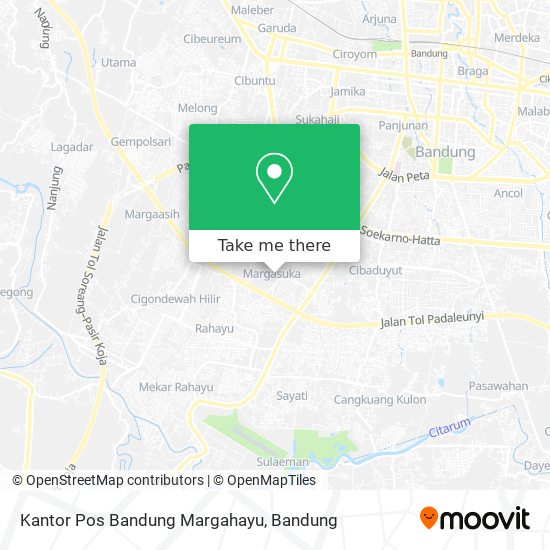 Kantor Pos Bandung Margahayu map