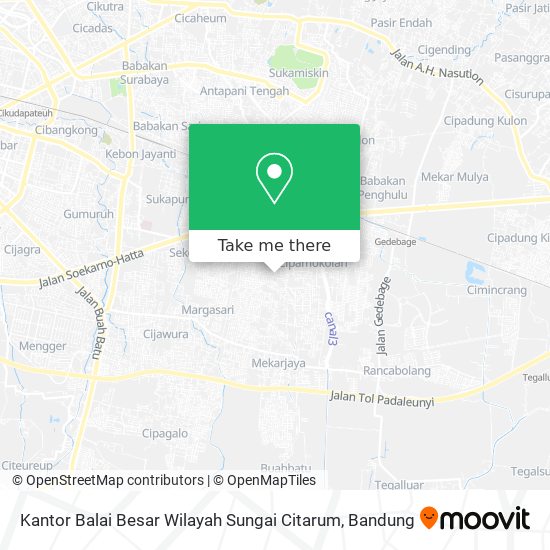 Kantor Balai Besar Wilayah Sungai Citarum map