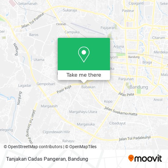 Tanjakan Cadas Pangeran map