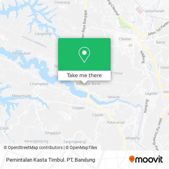 Pemintalan Kasta Timbul. PT map