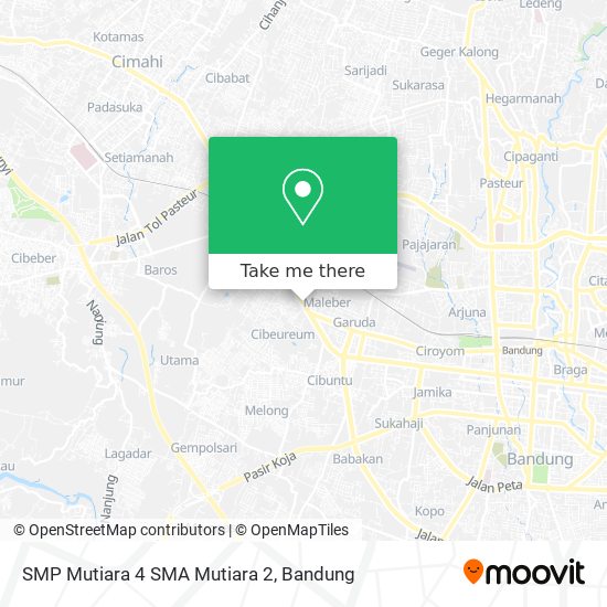 SMP Mutiara 4 SMA Mutiara 2 map