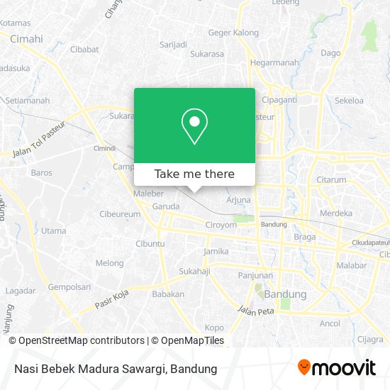 Nasi Bebek Madura Sawargi map