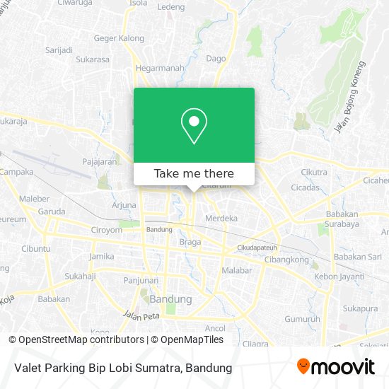 Valet Parking Bip Lobi Sumatra map