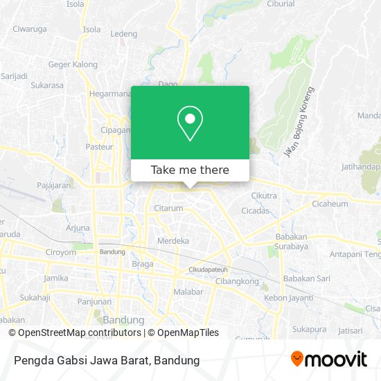 Pengda Gabsi Jawa Barat map