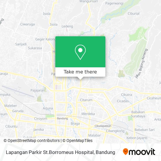 Lapangan Parkir St.Borromeus Hospital map