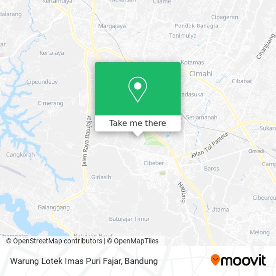 Warung Lotek Imas Puri Fajar map