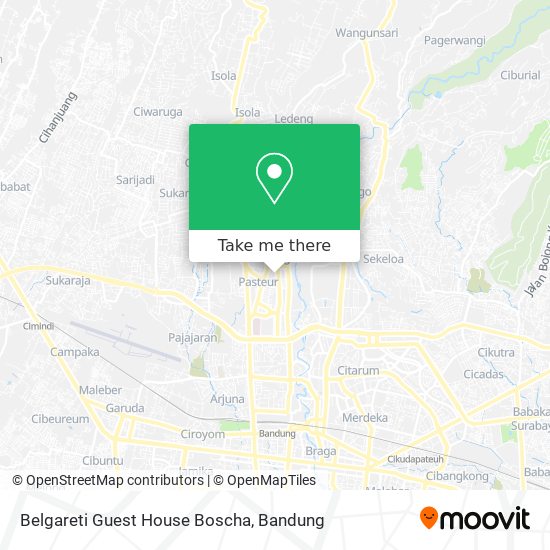 Belgareti Guest House Boscha map