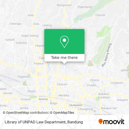 Library of UNPAD Law Department map