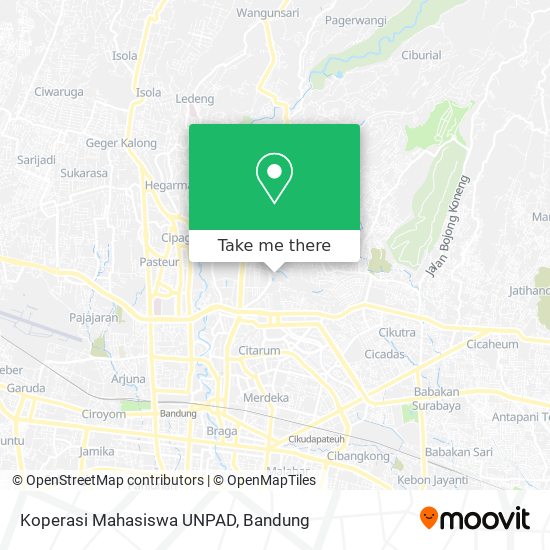 Koperasi Mahasiswa UNPAD map