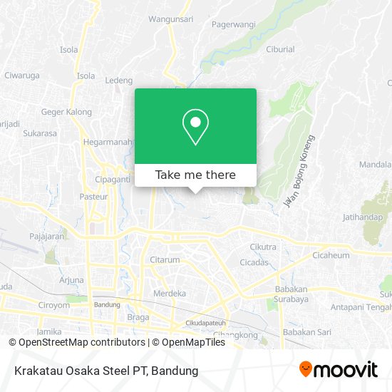 Krakatau Osaka Steel PT map