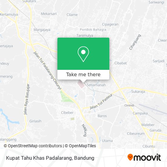 Kupat Tahu Khas Padalarang map