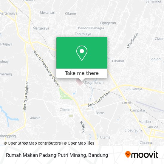 Rumah Makan Padang Putri Minang map