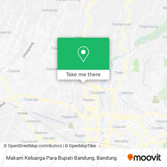 Makam Keluarga Para Bupati Bandung map