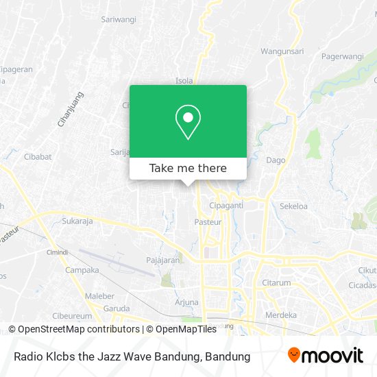 Radio Klcbs the Jazz Wave Bandung map