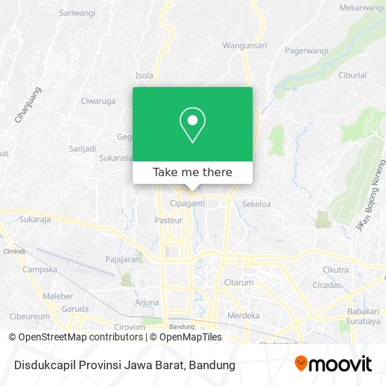 Disdukcapil Provinsi Jawa Barat map
