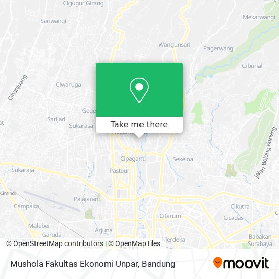 Mushola Fakultas Ekonomi Unpar map