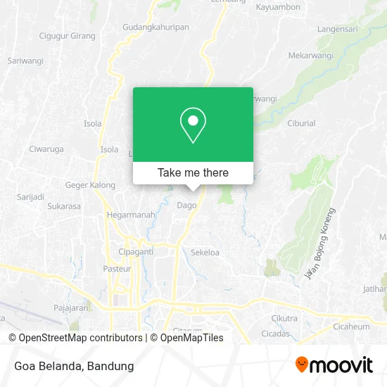 Goa Belanda map