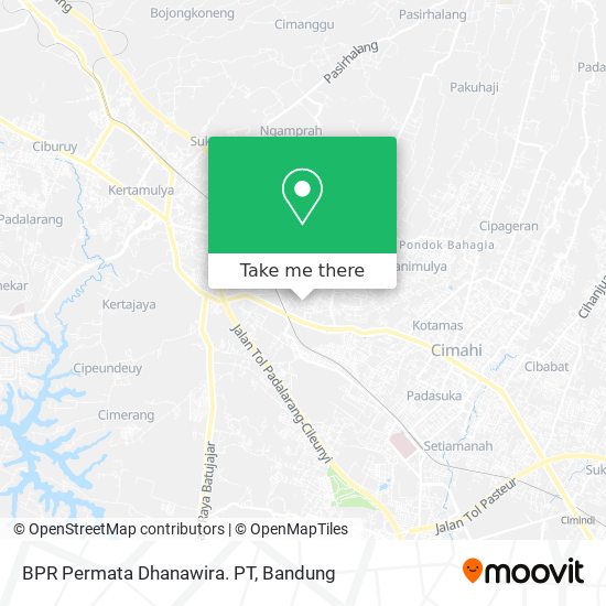 BPR Permata Dhanawira. PT map