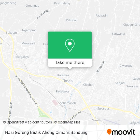 Nasi Goreng Bistik Ahong Cimahi map