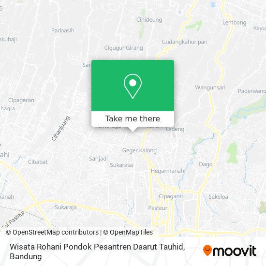 Wisata Rohani Pondok Pesantren Daarut Tauhid map