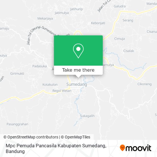 Mpc Pemuda Pancasila Kabupaten Sumedang map