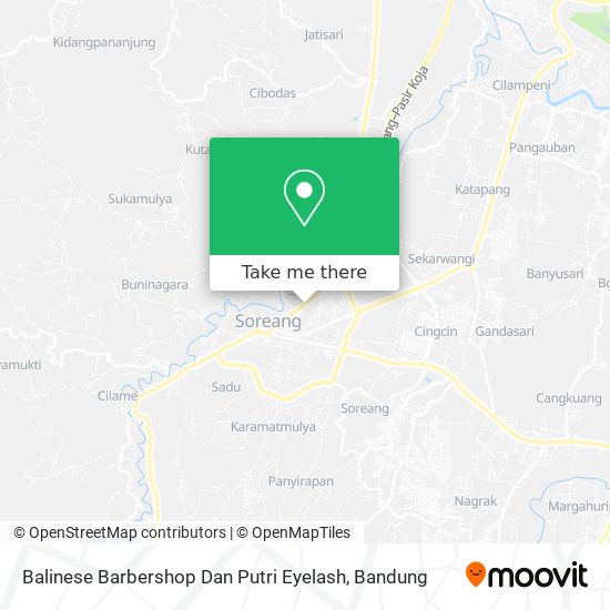 Balinese Barbershop Dan Putri Eyelash map
