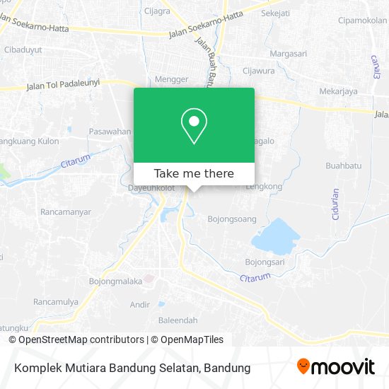 Komplek Mutiara Bandung Selatan map