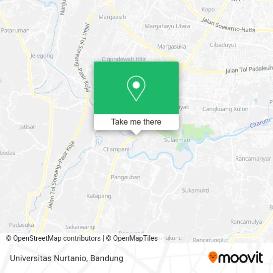 Universitas Nurtanio map