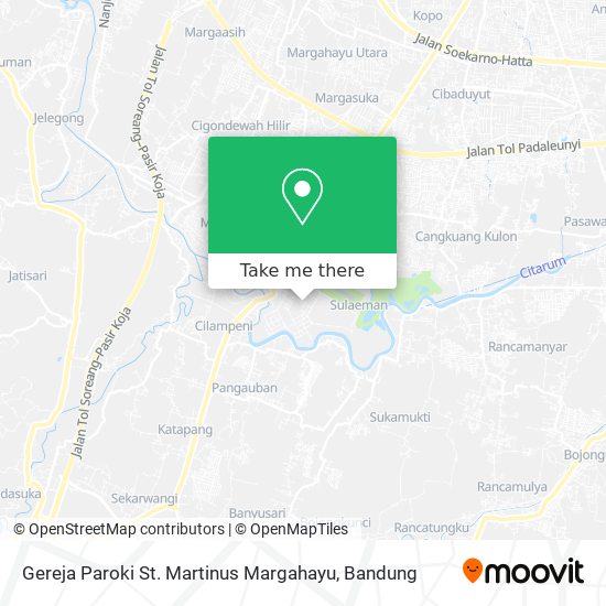 Gereja Paroki St. Martinus Margahayu map